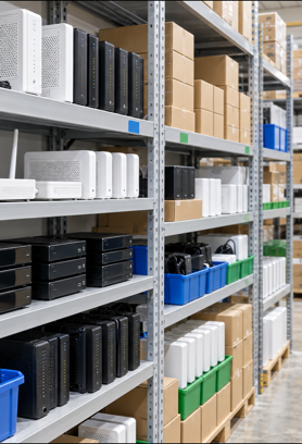 Organized telecom inventory of routers, ONT and CPE devices